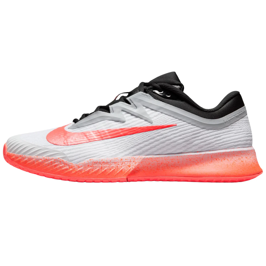 Nike Vapor Pro 3 Hard Court Mens Tennis Shoes - White/Hot Lava-Wolf Grey - Image 5