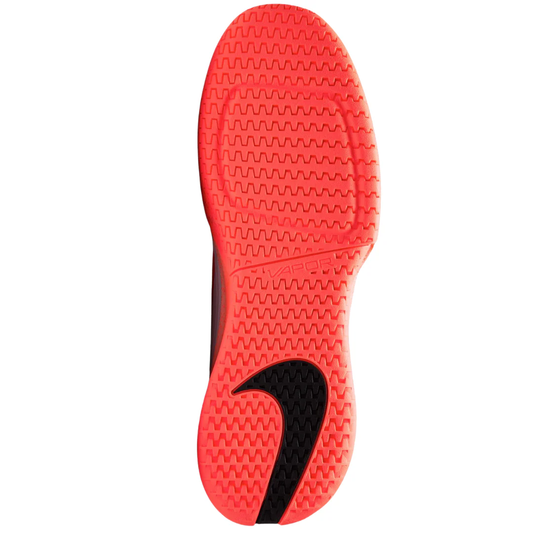 Nike Vapor Pro 3 Hard Court Mens Tennis Shoes - White/Hot Lava-Wolf Grey - Image 9