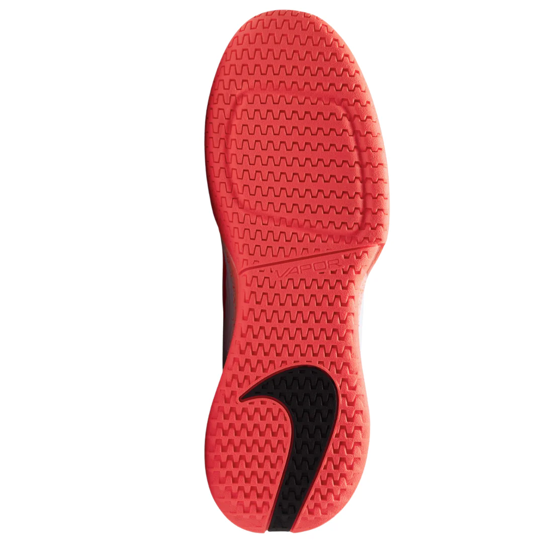 Nike Vapor Pro 3 Hard Court Womens Tennis Shoes - White/Hot Lava-Wolf Grey - Image 11