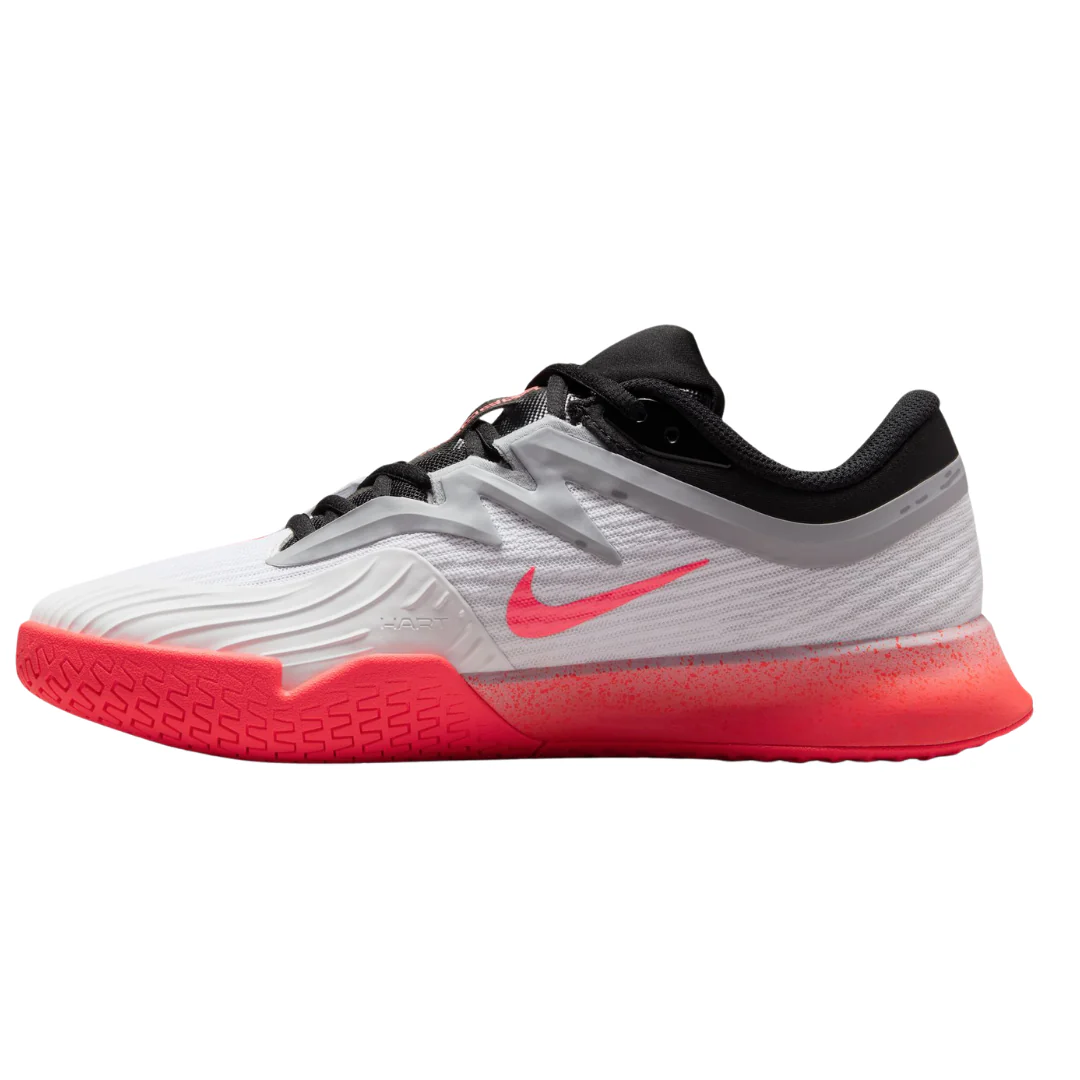 Nike Vapor Pro 3 Hard Court Womens Tennis Shoes - White/Hot Lava-Wolf Grey - Image 6