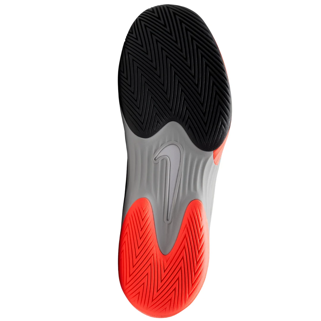 Nike Zoom Vapor 12 Mens Hard Court Tennis Shoes - White/Hot Lava Wolf Grey - Image 11