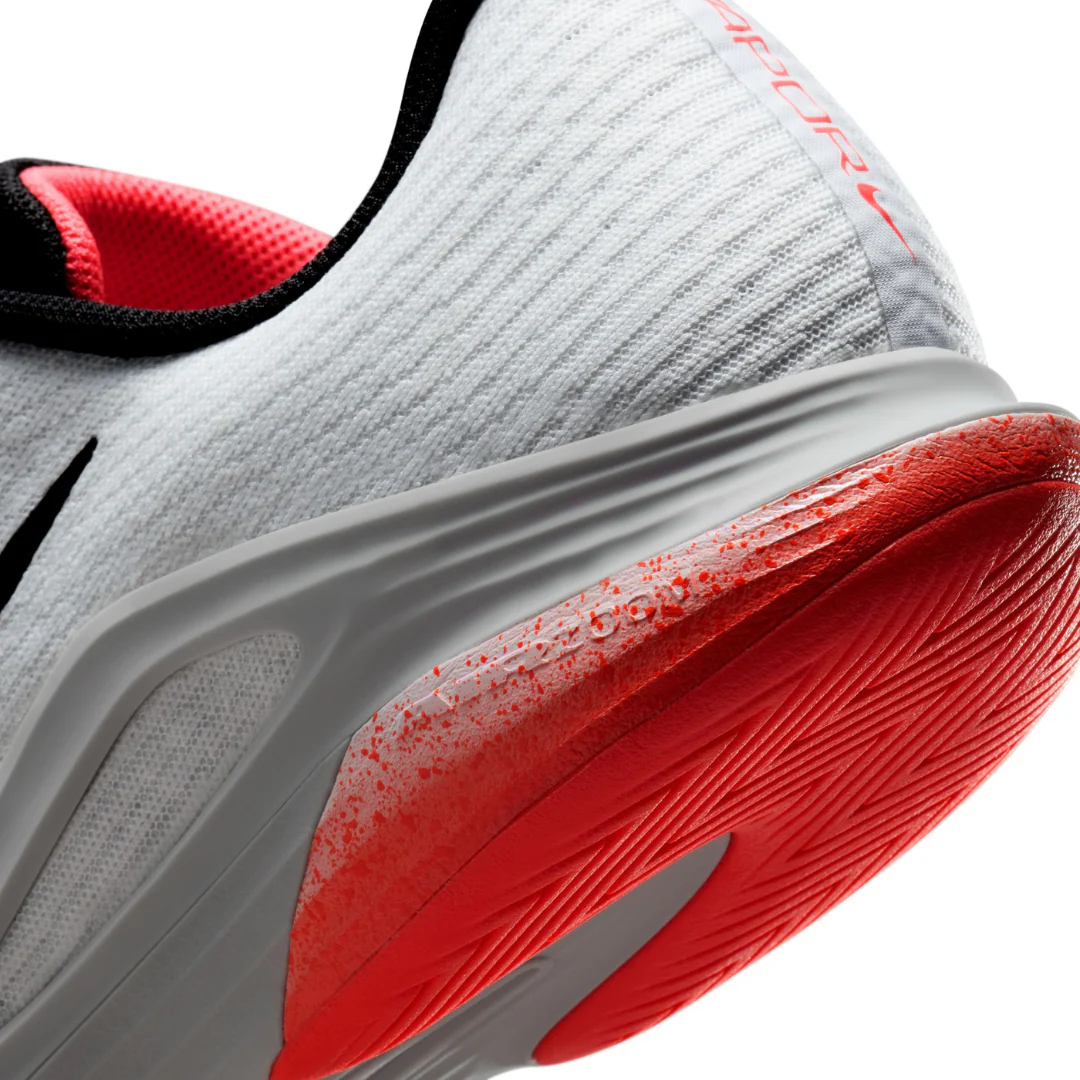 Nike Zoom Vapor 12 Mens Hard Court Tennis Shoes - White/Hot Lava Wolf Grey - Image 3