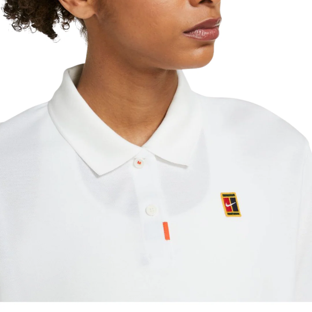 Nike Womens Polo 2.0 - White/Brilliant Orange - Image 3