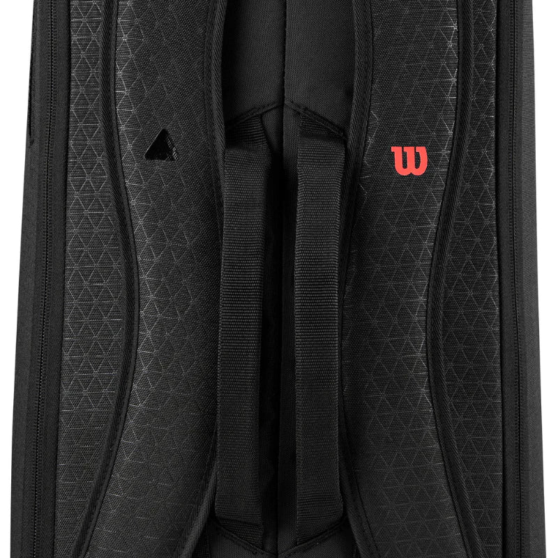 Wilson Clash V3 6Pack Racquet Bag - Black/Infrared - Image 3