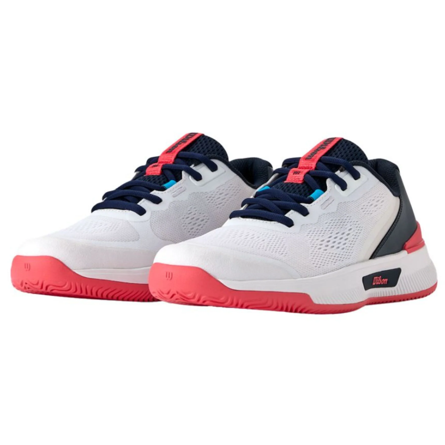 Wilson Intrigue Pro Women Tennis Shoes - White/Navy/Blaze - Image 3