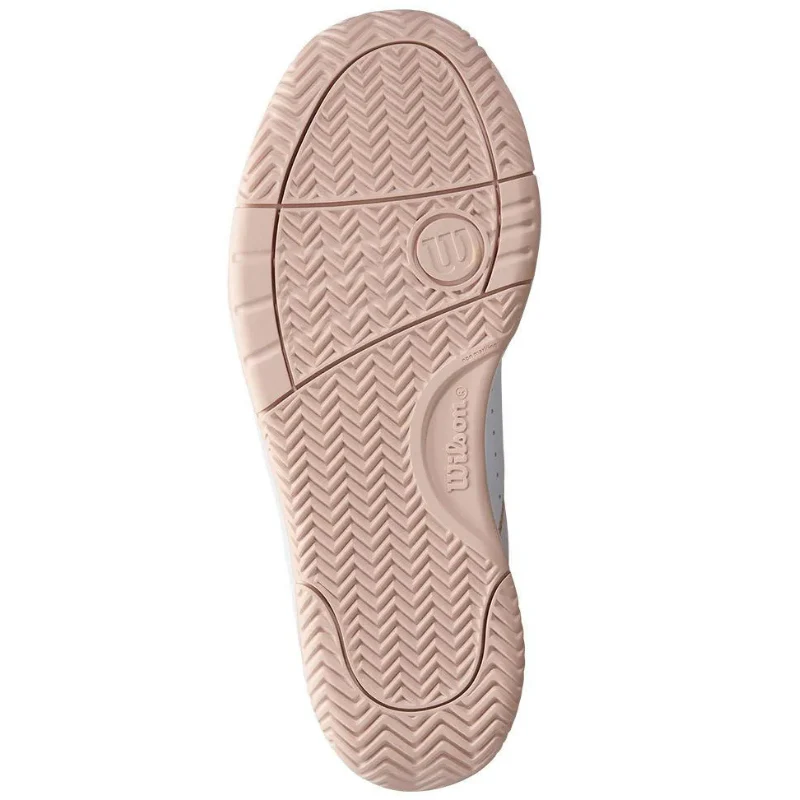 Wilson Pickle Pro Womens Pickleball Shoes - White/Cameo Rose - Image 4