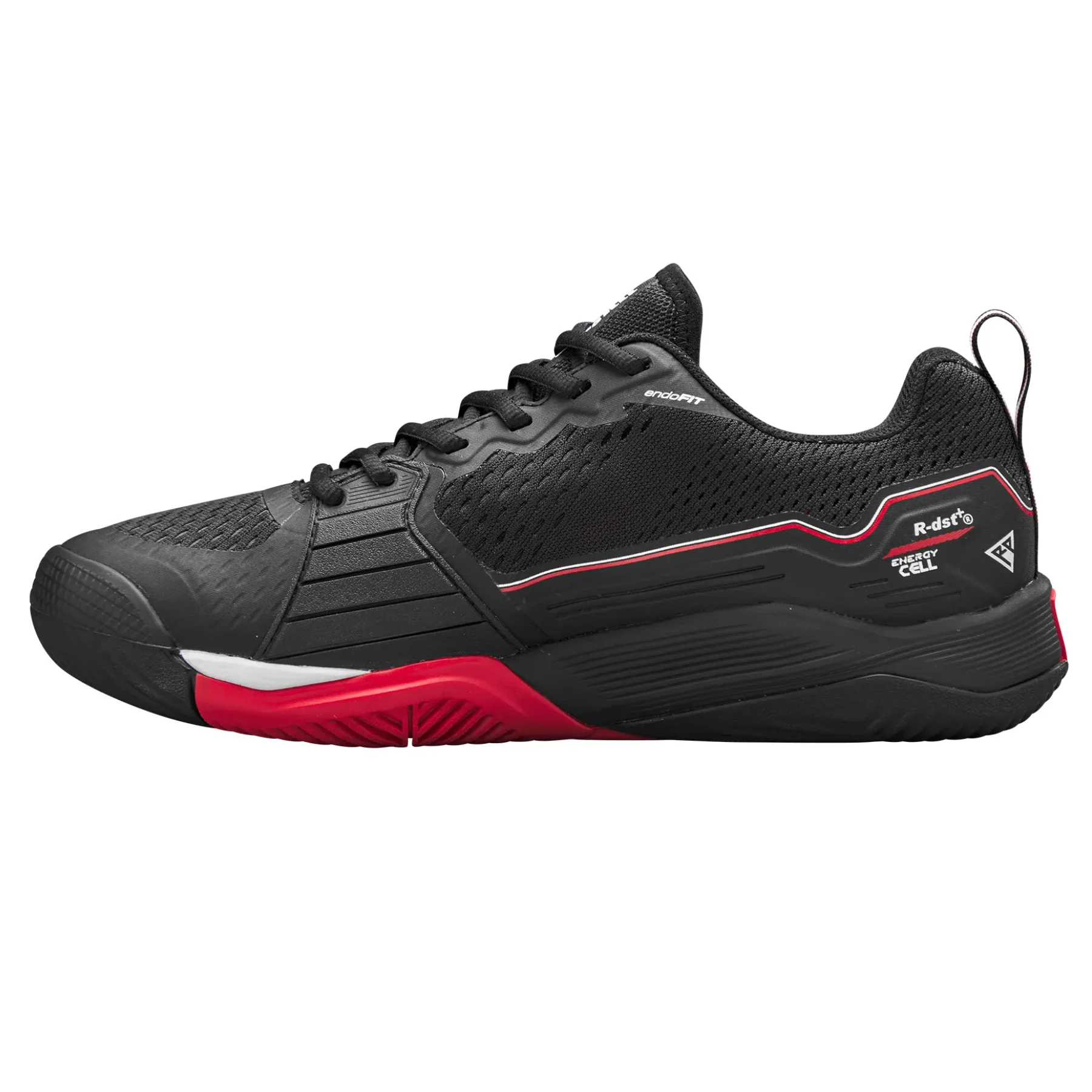 Wilson RUSH PRO 4.5 Mens Tennis Shoes - Black/Red/White - Image 3