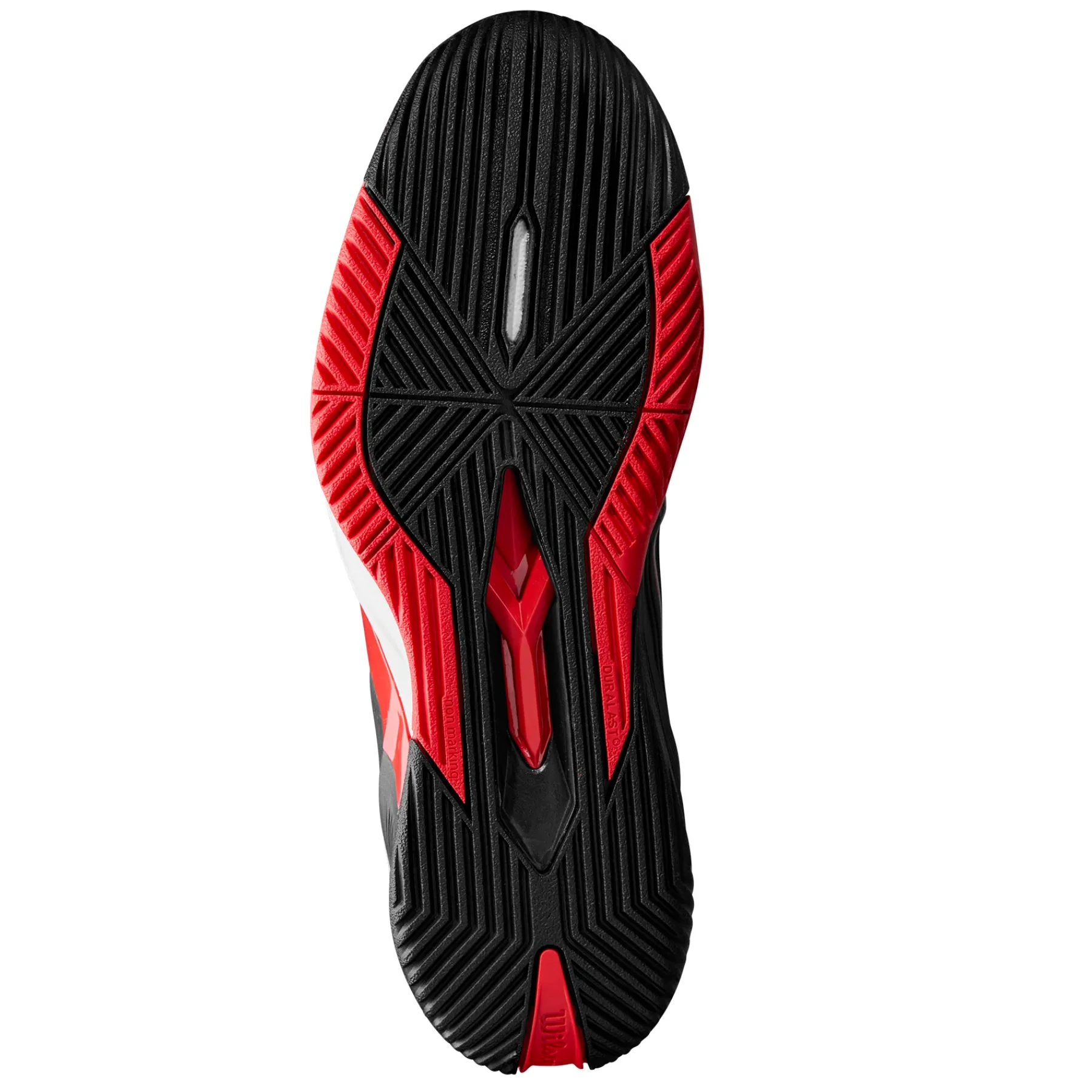 Wilson RUSH PRO 4.5 Mens Tennis Shoes - Black/Red/White - Image 4