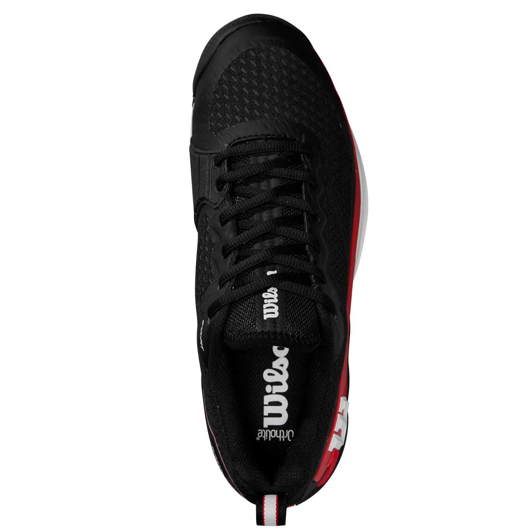 Wilson RUSH PRO 4.5 Mens Tennis Shoes - Black/Red/White - Image 6